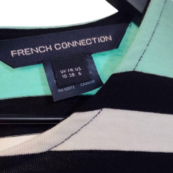 French Connection Jag Stripe Multicolor Dress Womens Size 6 - Picture 7 of 9